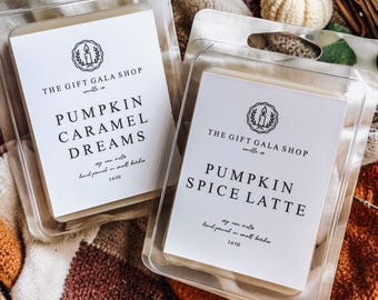 Autumn Wax Melts | Fall Bakery Scented Soy Wax Tarts | Non-Toxic Cozy Fragrances