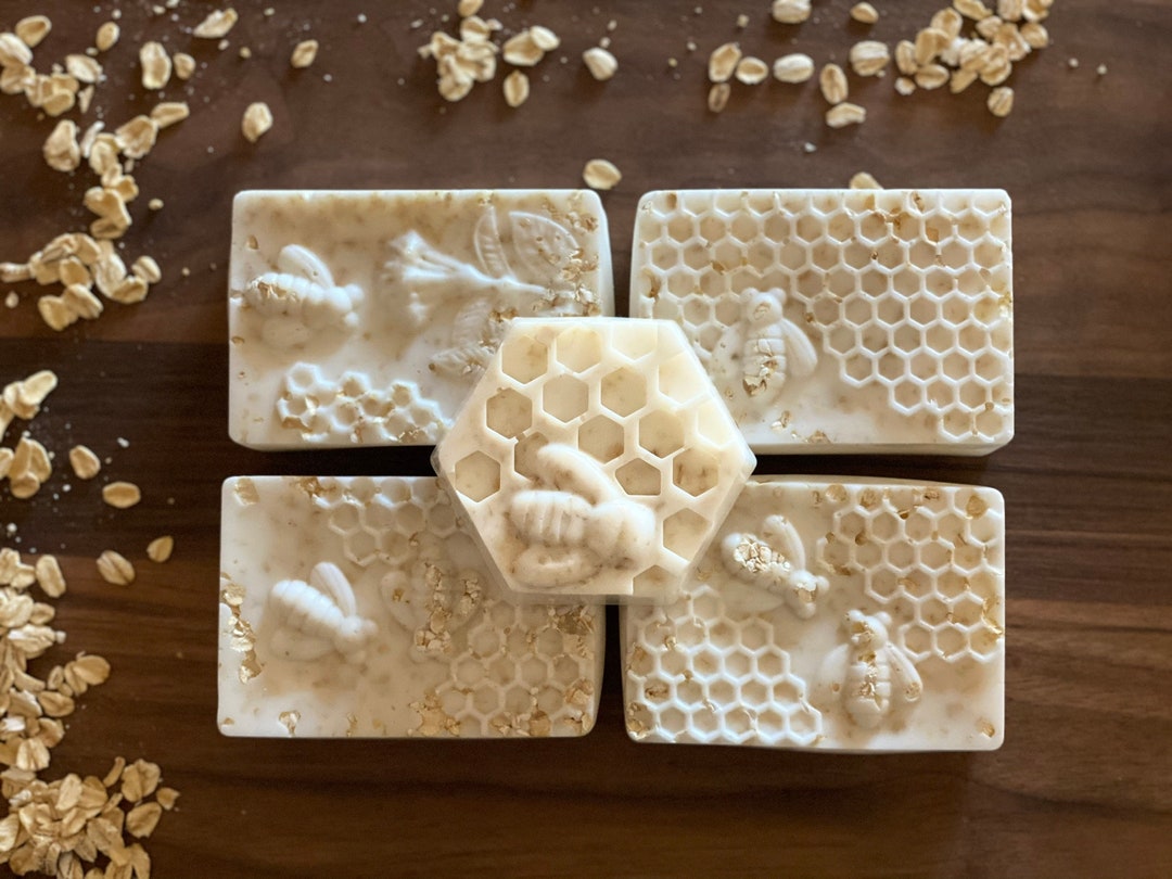 Oatmeal Milk and Honey Soap Goats Milk Soap All Natural pic picture