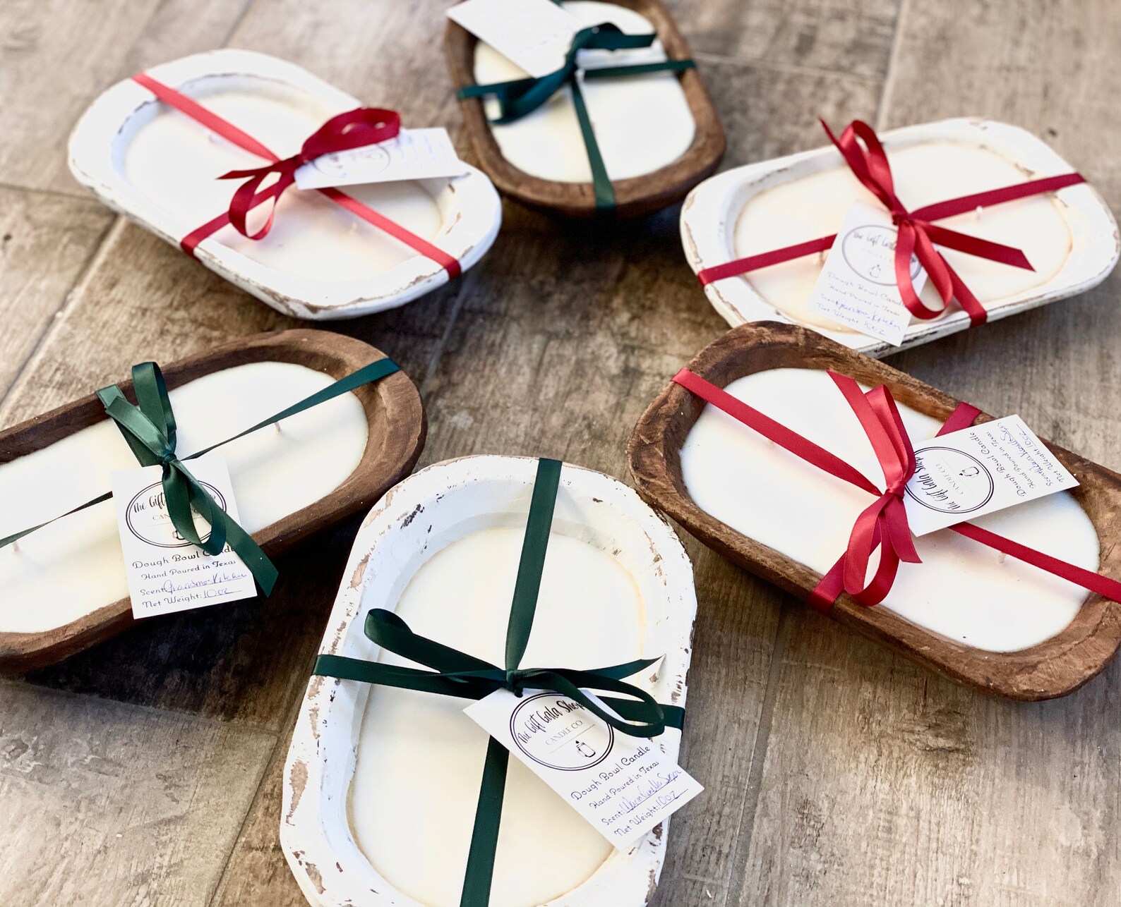Dough Bowl Candle Christmas White Dough Bowl Candle Etsy