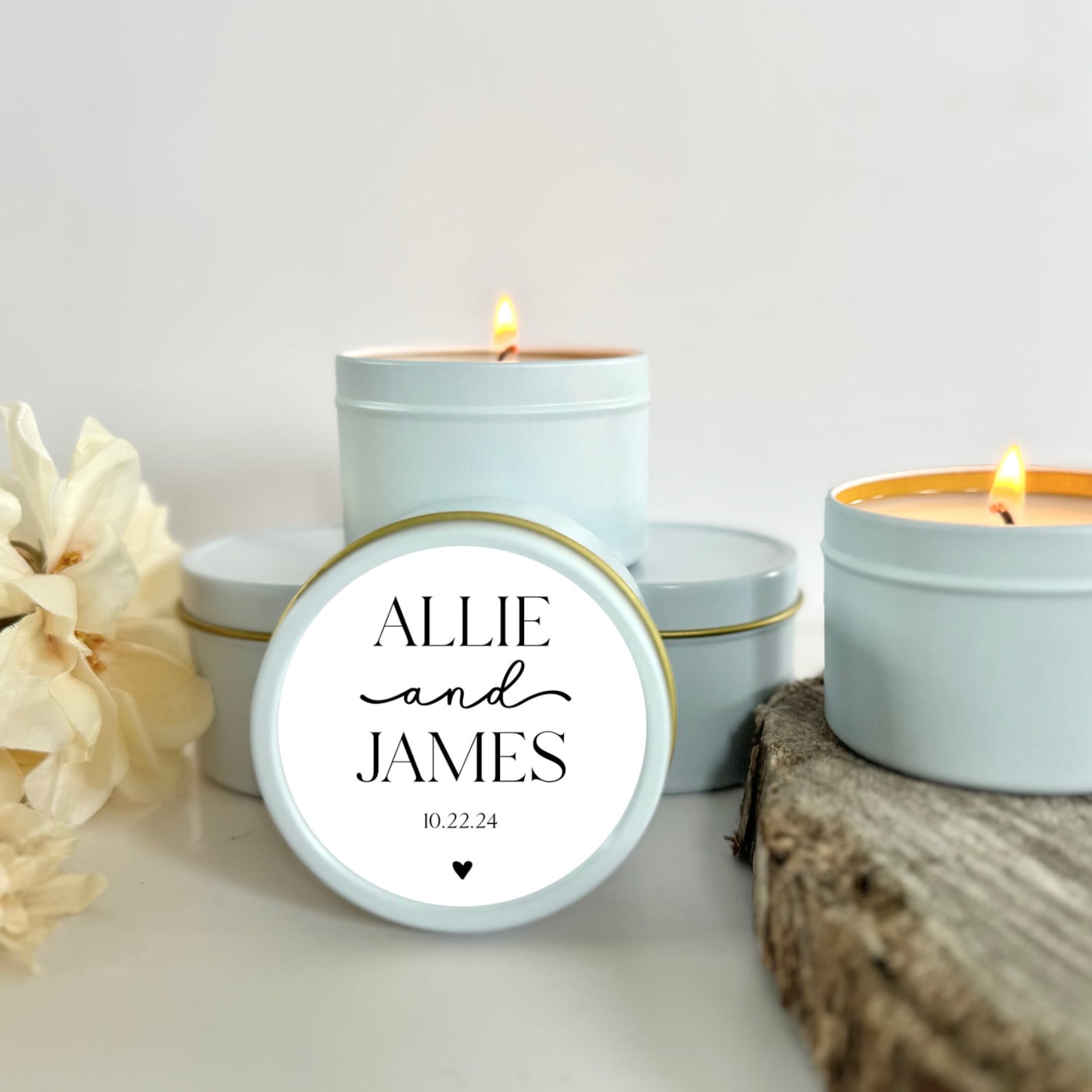 Bulk Wedding Favors for Gusts / Set of 10 Candles / Custom Wedding ...