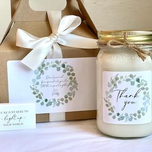 Thank You Gift Candle, Appreciation Gift for Women, Personalized Gift, Thank You Gift Ideas, Hostess Gift, Co-worker Gift