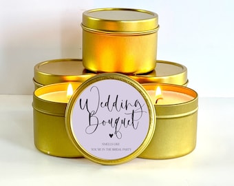 Unique Bridesmaid Proposal Gift / Bulk Bridesmaid Candles  / Smells Like You're In The Bridal Party / Maid of Honor Gift / Candle Proposal