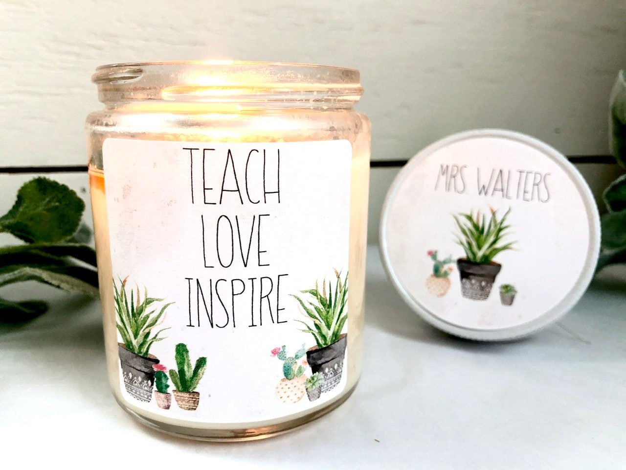 Mentor Teacher Candle Personalized Teacher Gift Coach Gift Etsy