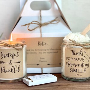 Grateful & Thankful Gift Box, Spa Gift Set, Thank You Gift Box, Appreciation Gift, Personalized Gift Set, Rustic Gift Box, Gift for Boss