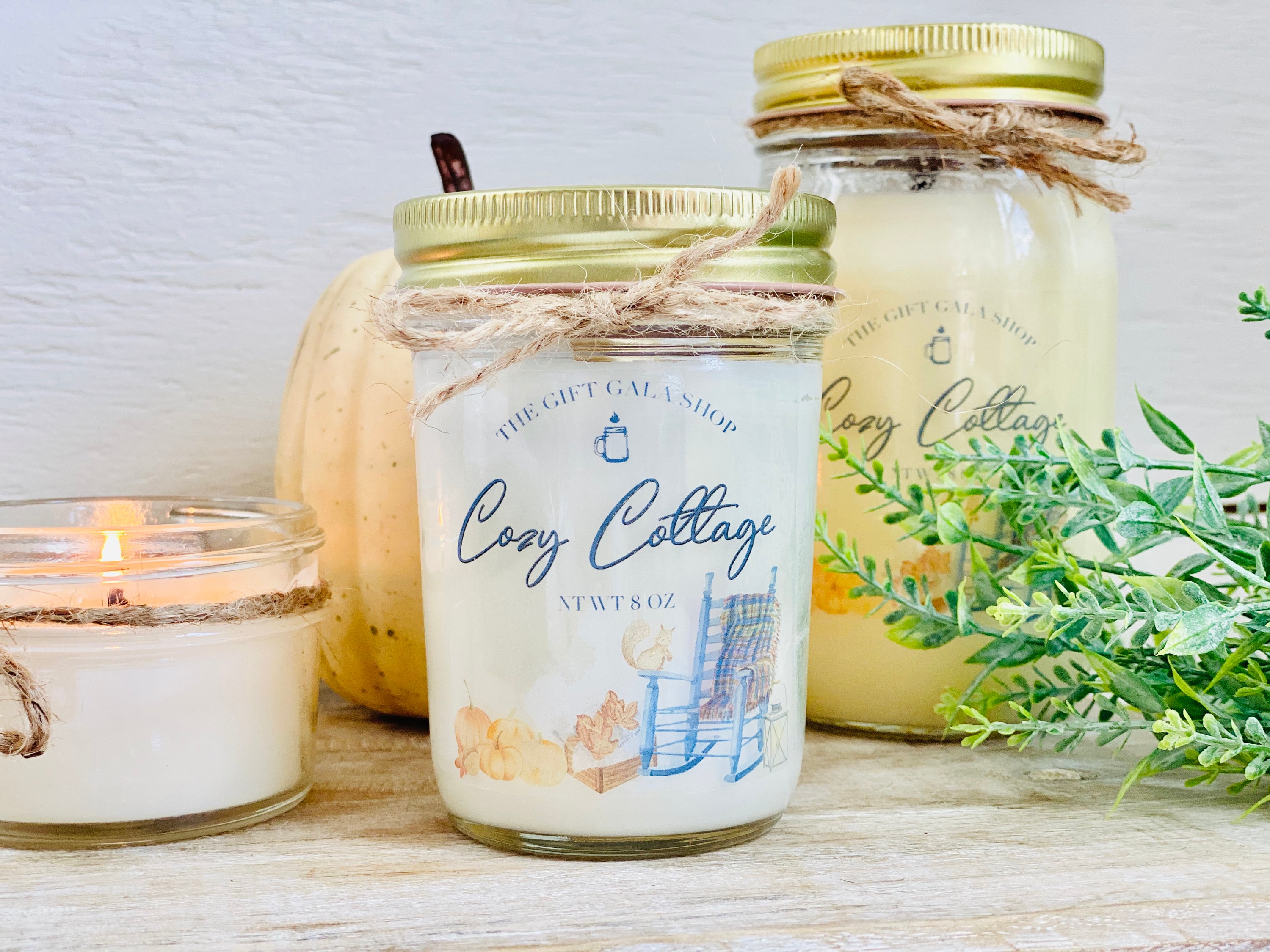 Cozy Cottage Candle Fall Soy Candle Vanilla Apple Candle 16 Etsy