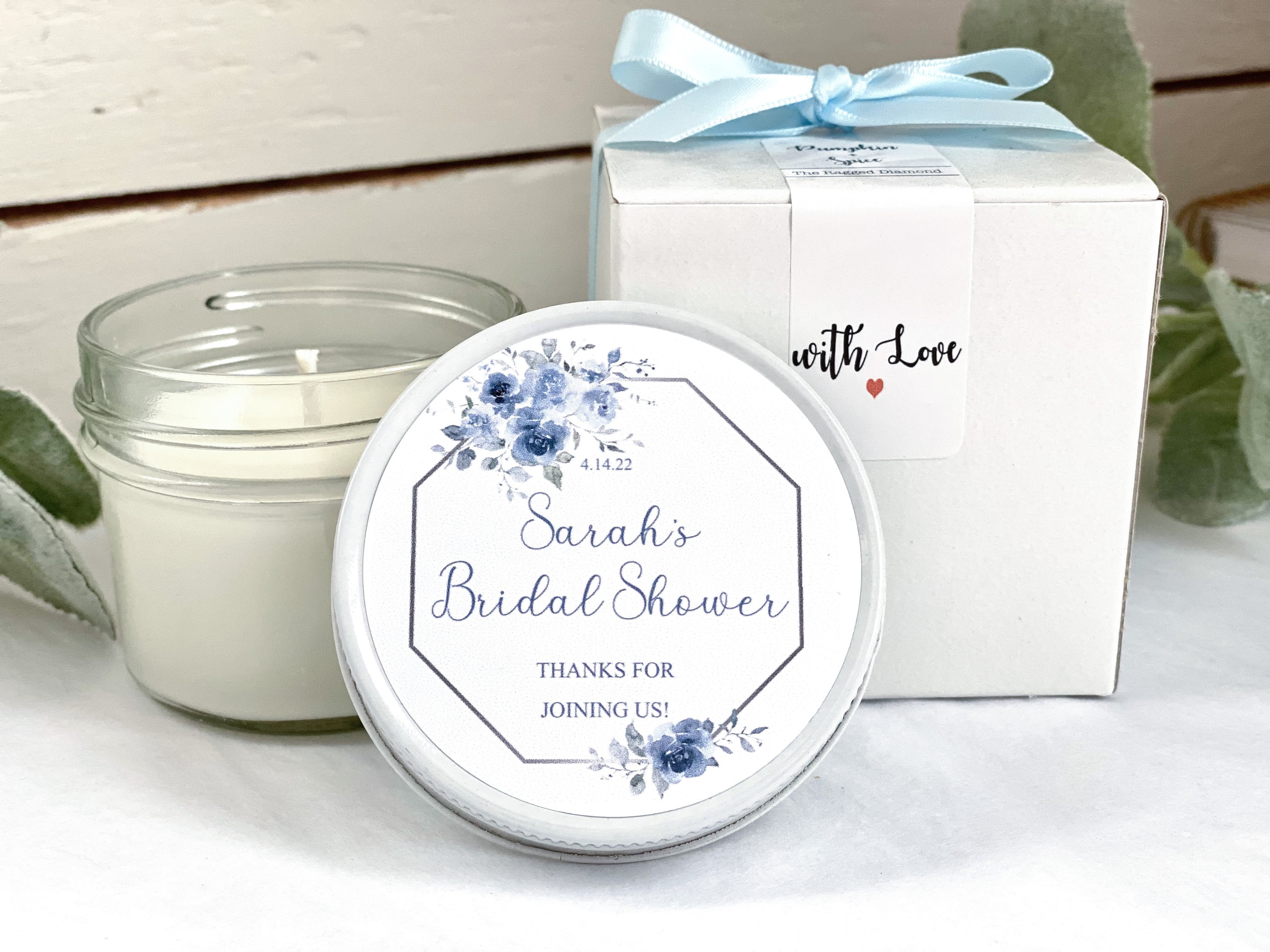Wedding Jar Candle Favor for Guests, Small Custom Wedding Jar Candle, Glass Candle  Jars, Bulk Bridal Shower Candle Favors, Small Jar Candles 