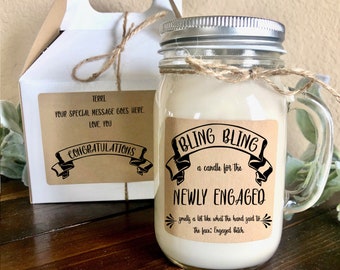 Funny Engagement Gift, Newly Engaged Candle, Engagement Gift for Her, Funny Candle, Soy Candle Handmade, BB1