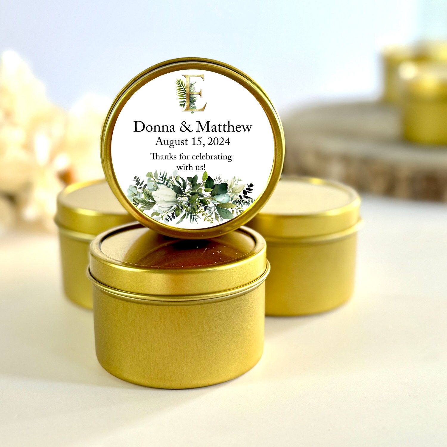 Bulk Wedding Favors for Guests / Personalized Wedding Candle Favors ...