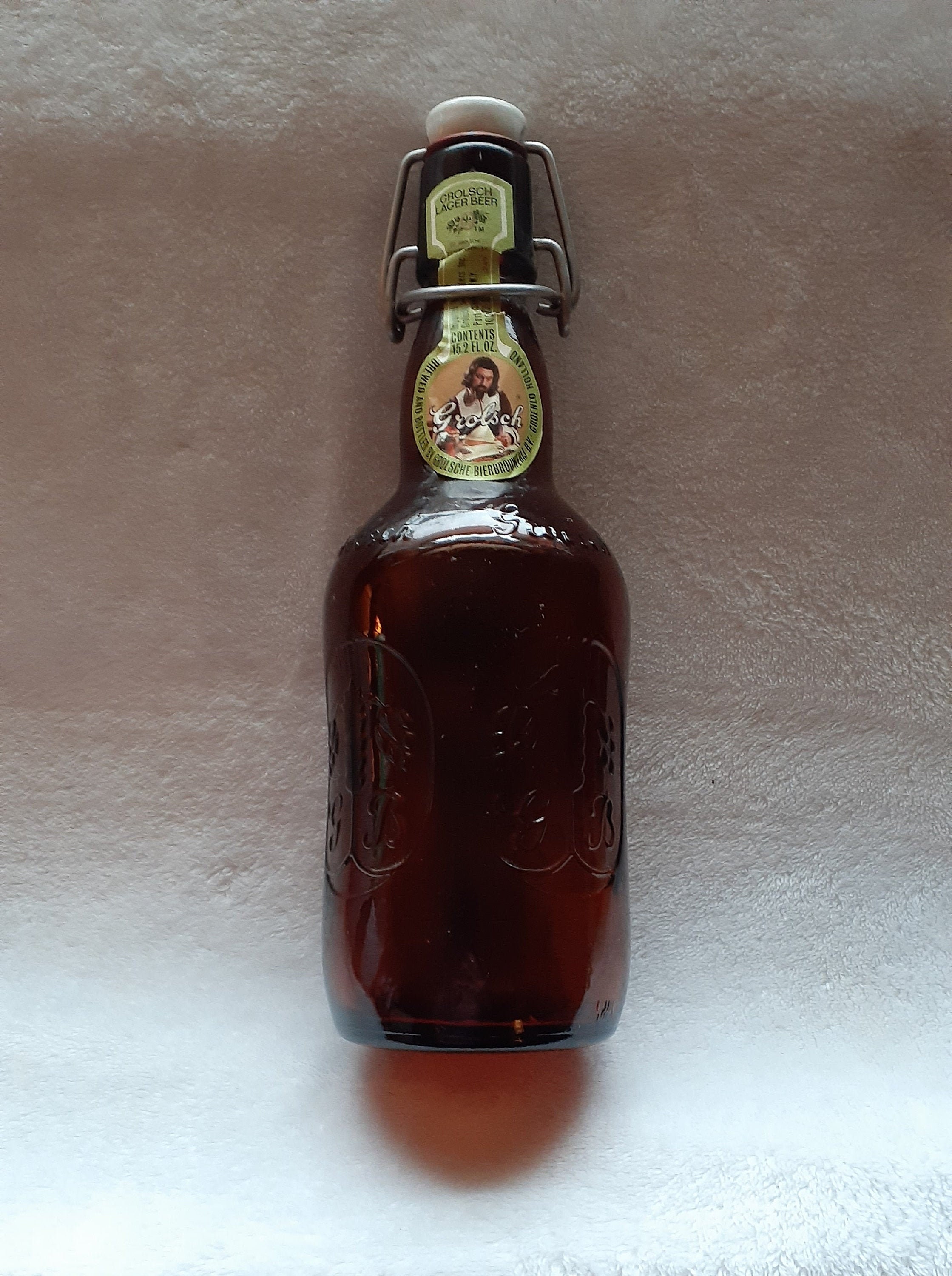 Vintage Grolsch Lager Empty Bottle Etsy