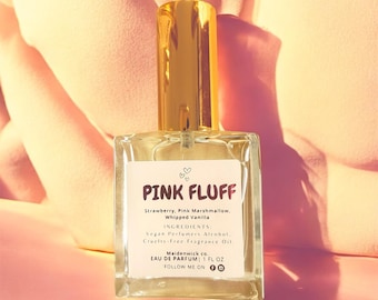 Pink Fluff Vegan Perfume: Strawberry Marshmallow Gourmand