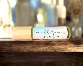 Small Town Girl Perfume: Black Amber Plum, Vegan Jojoba Oil, Bom dia bright inspired