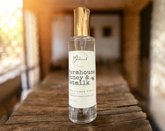 Room and Linen Spray, Oatmilk and honey, farmhouse gifts, room spray, oatmeal milk and honey