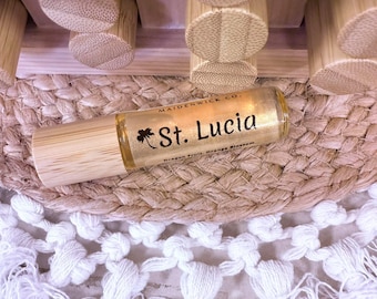 Perfume roll-on de fruta del dragón, inspirado en San Bartolomé, aroma a coco tropical (10 ml)