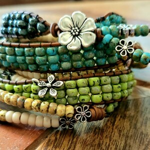 Gemstone wrap hotsell bracelet