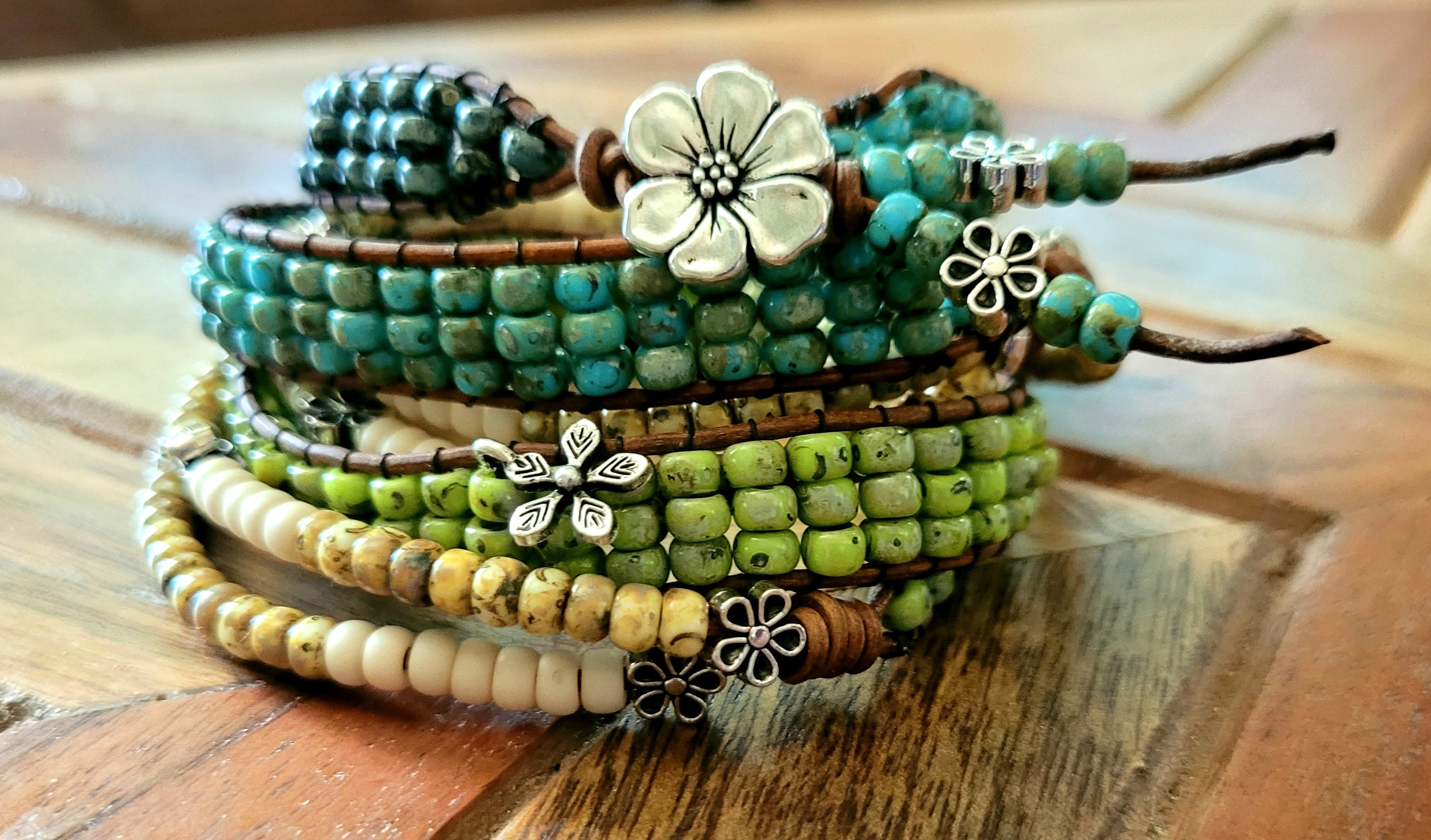 Etsy leather hotsell wrap bracelet
