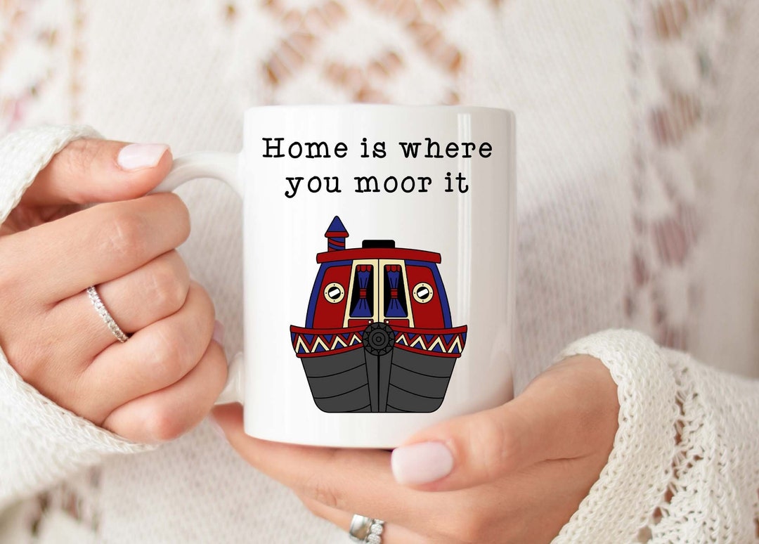 Narrowboat Mug, Narrowboat Gift, Canal Boat Mug, Barge Boat Mug, Gift
