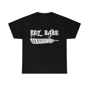REZ BABE Printed T-Shirt White Print