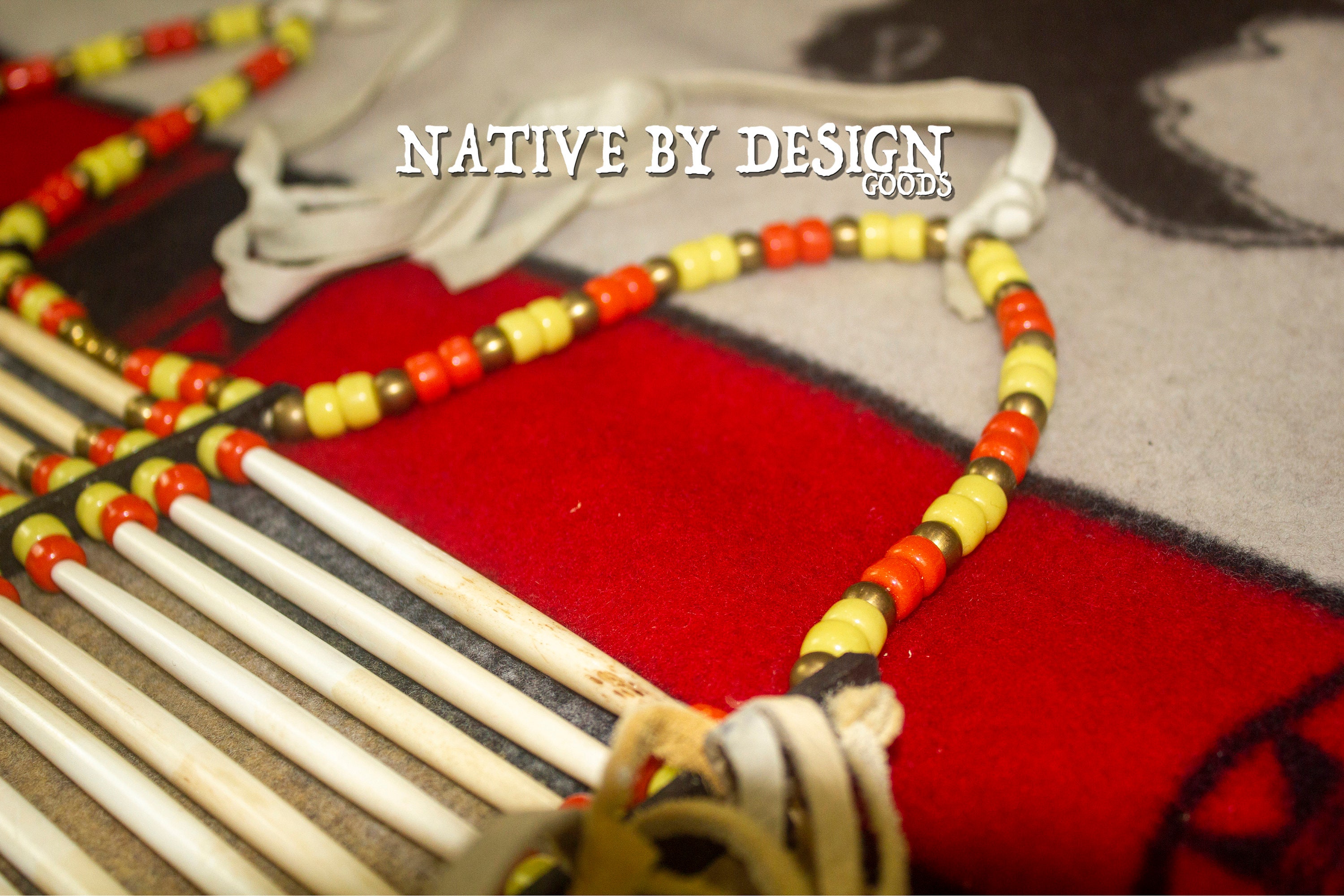 Lakota Made Breastplate THE ARIZONA COLLECTION. Orange and Yellow. Etsy