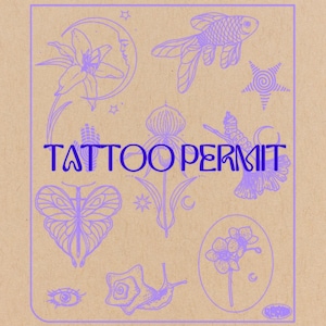 Original Tattoo Design Permit (Digital Download)