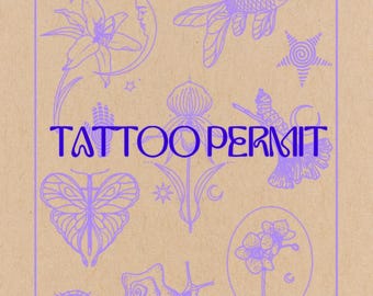 Original Tattoo Design Permit (Digital Download)
