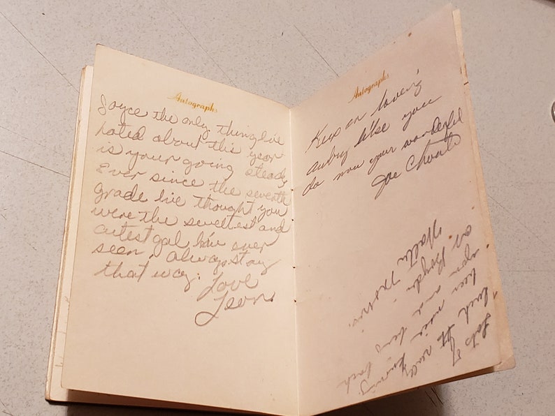 Gift Authentic vintage senior prom book 1946 Must see