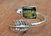 Natural Raw Moldavite Ring, Moldavite Rough Ring, Adjustable Ring, Natural Raw Stone Ring, 925 Silver Ring, Amazing Moldavite Gift For Her 