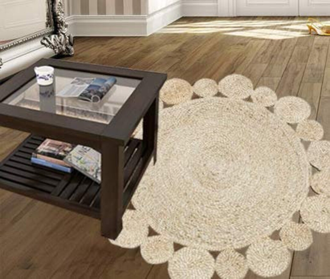 3x3' Home Decor Floor Carpet Mat 100 Hand Woven Rug Etsy