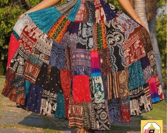 hippie skirts etsy