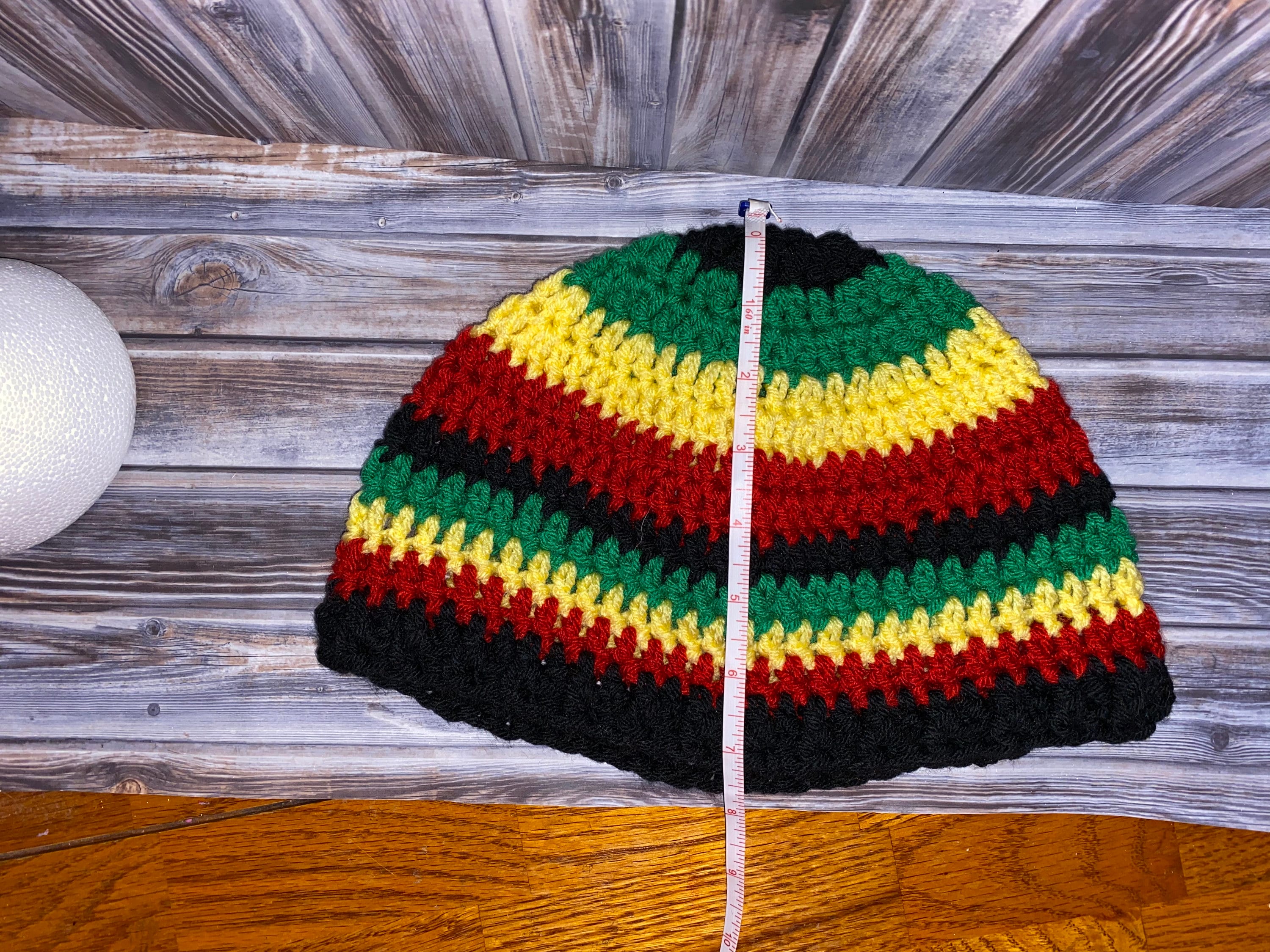 Berretto Lungo In Lana Acrilica Jaica Rasta Per Uomo E Donna – Nero, Taglia Unica, Modello Tubolare
