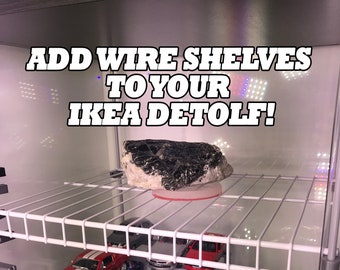 Ikea Detolf Wire Shelf Addition Full DIY Kit | GREENHOUSE FRIENDLY | ASKDesigns