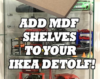 Ikea Detolf MDF Shelf Addition Full DIY Kit - Complete your Detolf shelf! | ASKDesigns