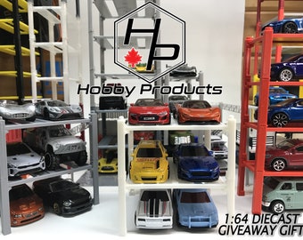 1:64 Palan V2 pour gerbeurs de voitures | Gain de place | Hotwheels - Boîte d'allumettes, Tomica