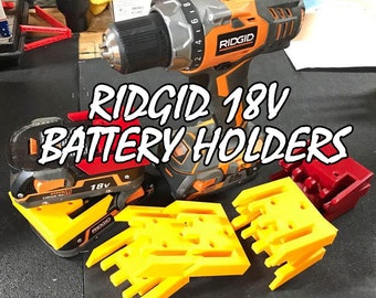 RIDGID 18V Battery Holders | Made In Canada | ASKDesigns