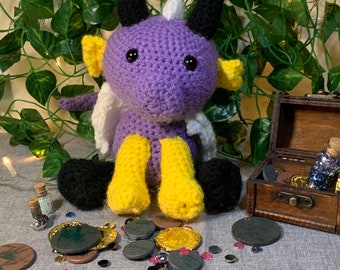Peluche de dragón del orgullo no binario