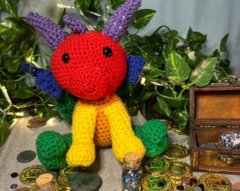 Gay Pride Dragon Plush