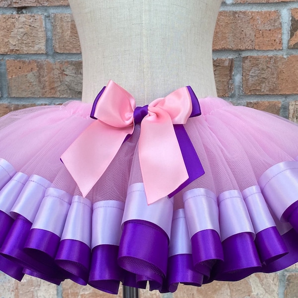 Light Pink Tutu, Lavender and Purple Tutu, Gift for her, Princess Birthday Tutu, Custom Birthday Tutu For Girls