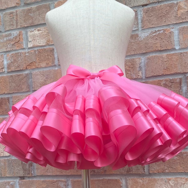 Tutus for girls,Hot Pink Birthday Tutu,Gift For Girls, First 1st 2nd 3rd 4th 5th 6th 7th Birthday Skirt.