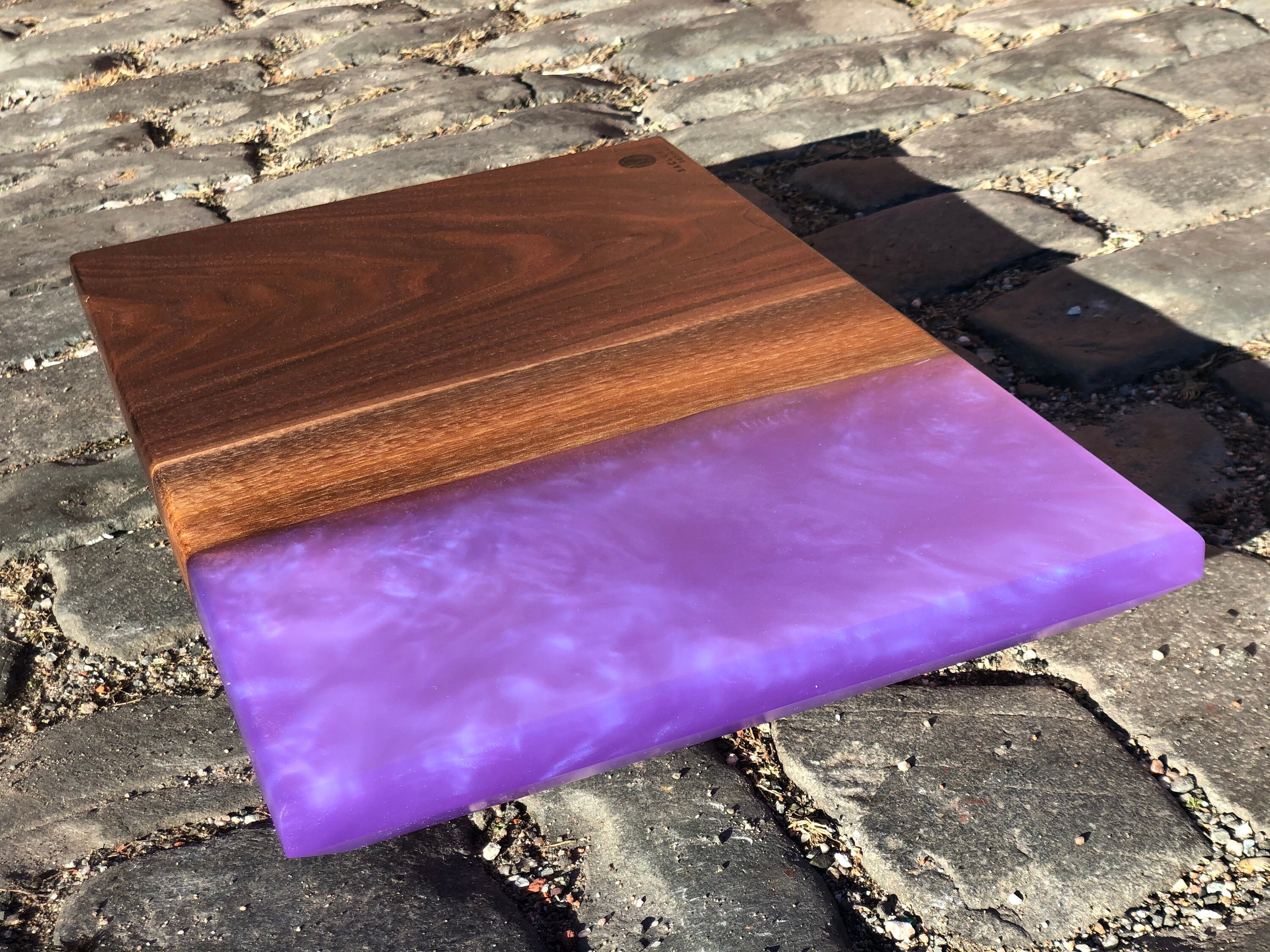 Black Walnut Live Edge & Epoxy Resin Cutting Board 12x 18 Etsy