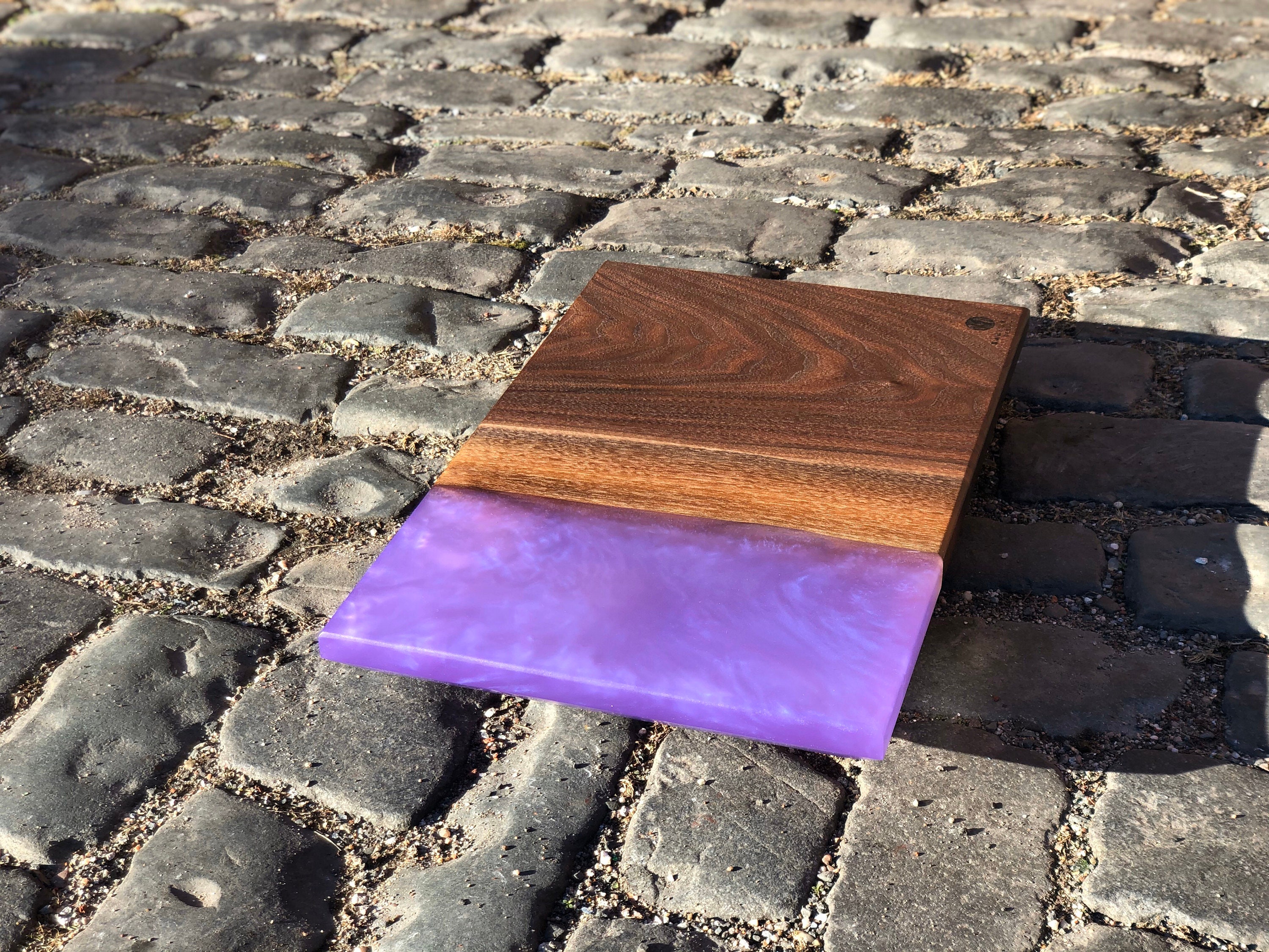 Black Walnut Live Edge & Epoxy Resin Cutting Board 12x 18 Etsy