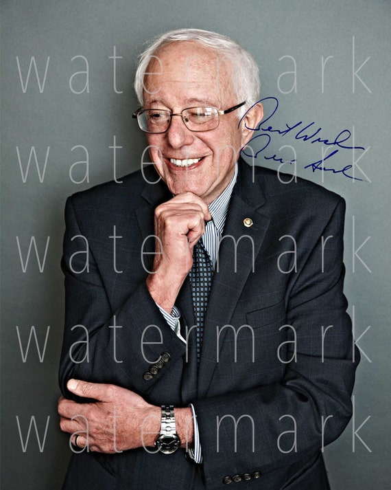Bernie Sanders 11x14 Signed Photo Print YOUR name Personalized Autographed
