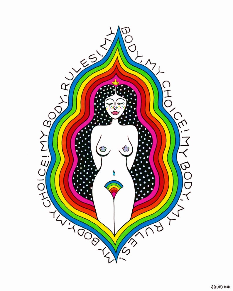 Lady F@/%k Your Abortion Ban Print
