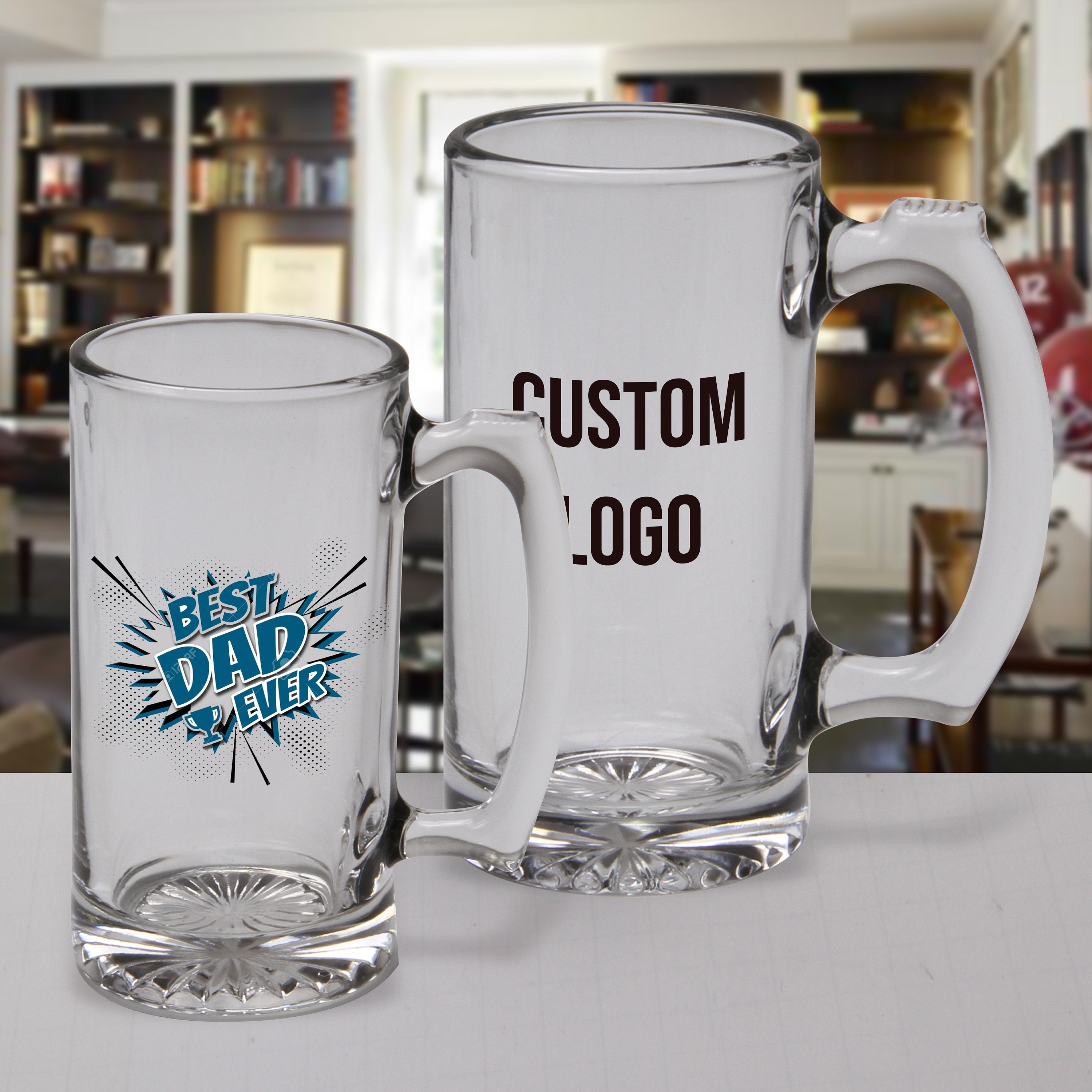 Custom Beer Glass USA Made CMYK or Etching Etsy