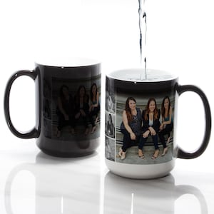 15oz Magic Mug Color Changing Black to White Coffee Mug Heat Activated Various Sizes image 3