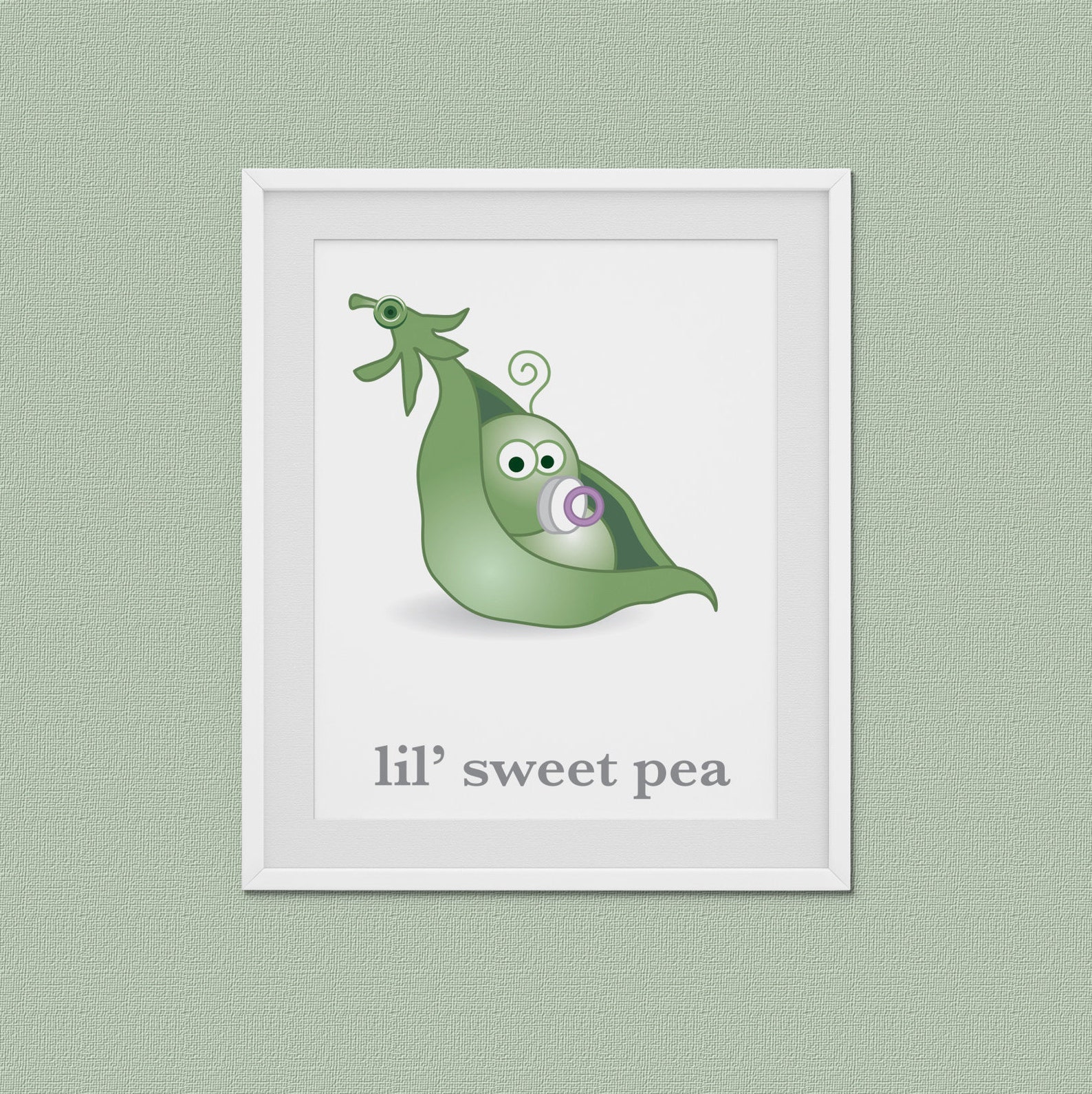 Sweet Pea Nursery Print Printable Nursery Wall Art Baby Etsy