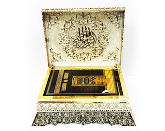 Chest Quran with Box Gold, Luxury Quran & Box, Muslim gift, Home Decor, Islamic Wedding Gift,  Islamic Gift, Ramadan