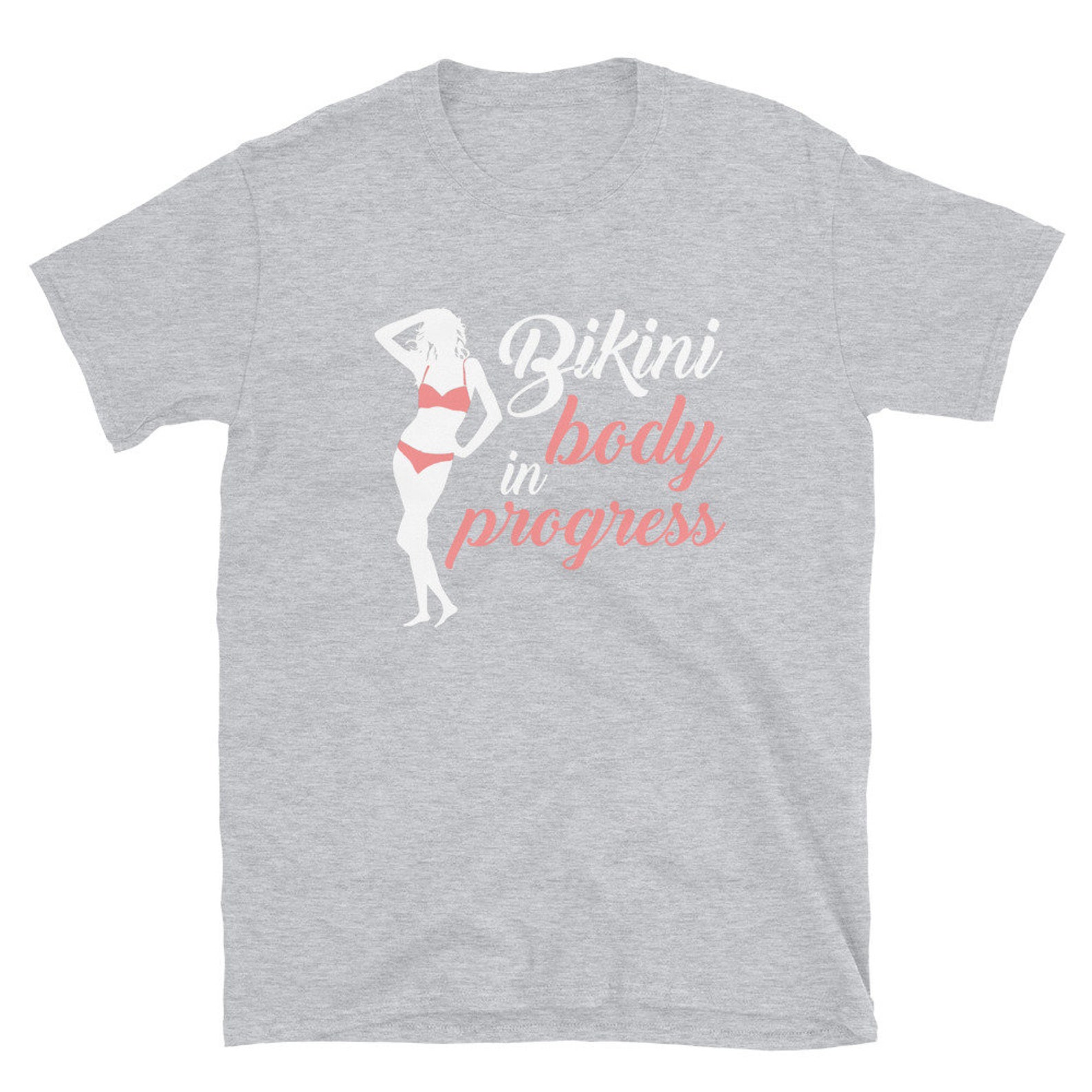 Custom Funny Bikini Body Progress ShortSleeve Unisex TShirt Etsy France