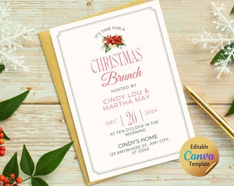 Christmas Brunch Invitation