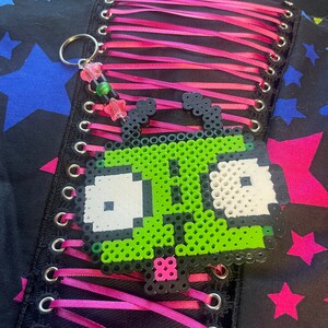 Invader Zim Gir Perler Keychain Charm - Etsy