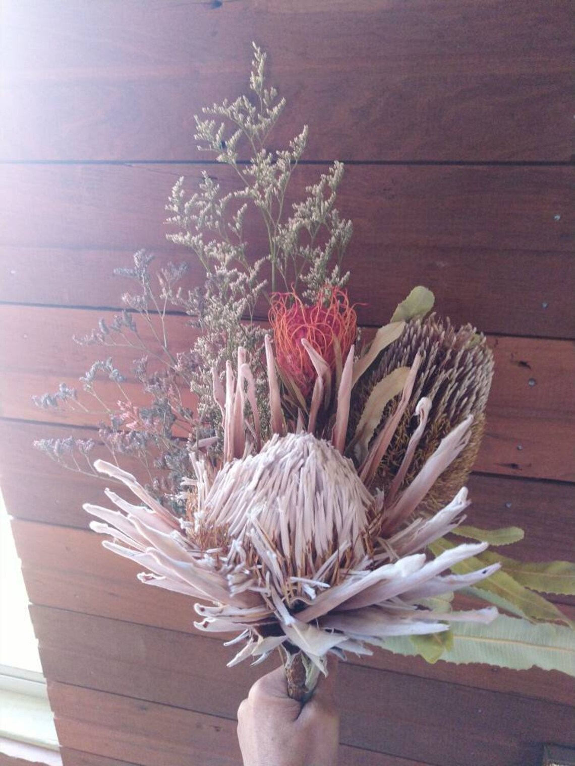 Everlasting dried King's protea mixed bouquet. Dried Etsy