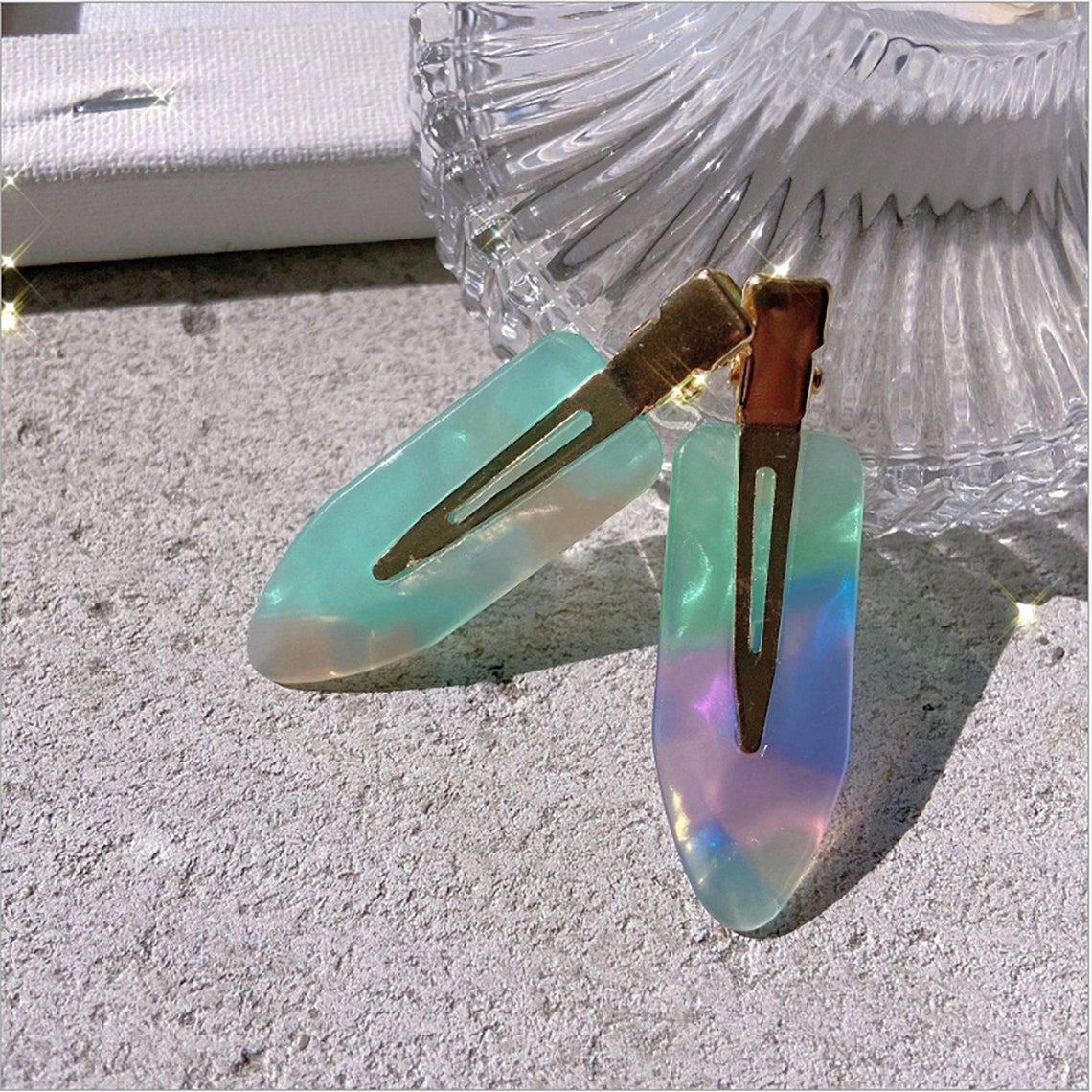 Colorful No Bend No Crease Hair Clips Duck Bill Hair Clips Etsy